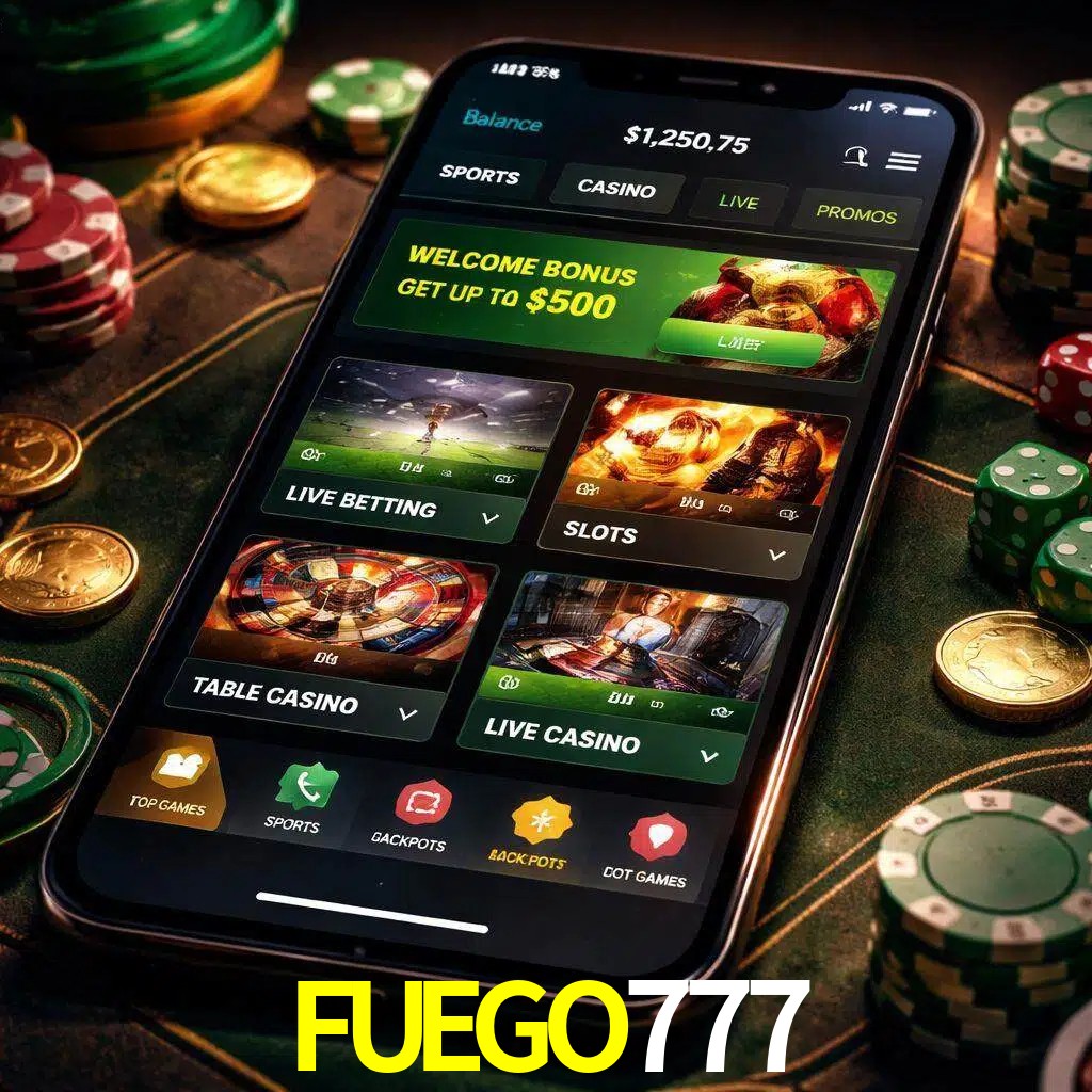 Diseño de juegos móviles FUEGO777 para usuarios en México